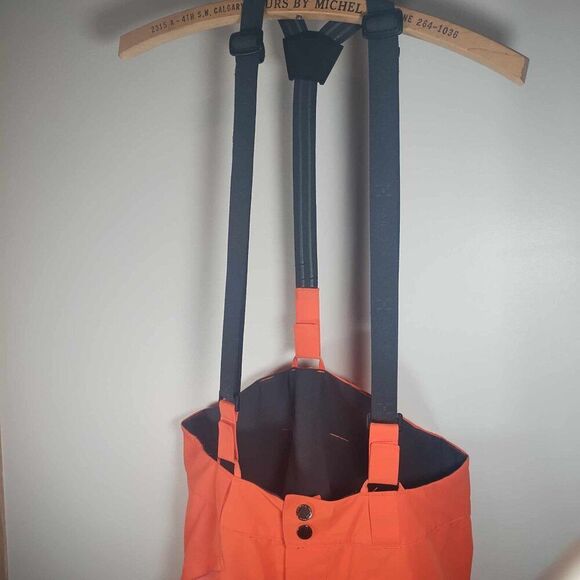 Haglof Snowpants‎ womans medium pfos/pfoa free suspenders orange - Picture 4 of 12
